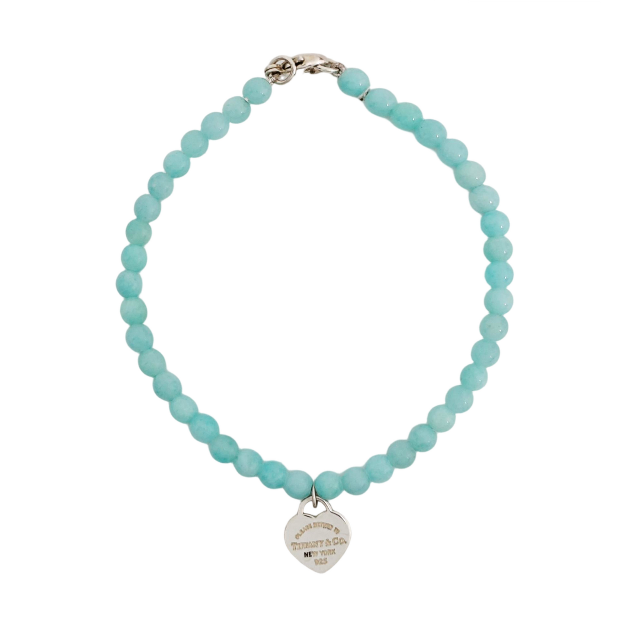 Return To Tiffany 925 Sterling Silver Green Bracelet