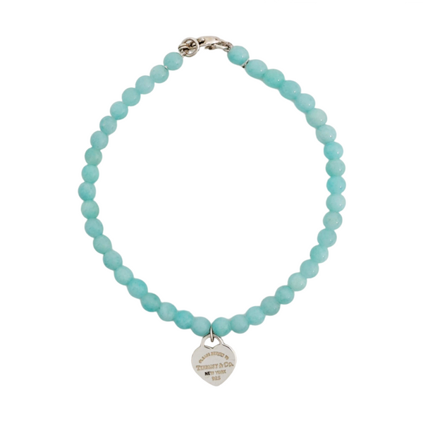 Return To Tiffany 925 Sterling Silver Green Bracelet