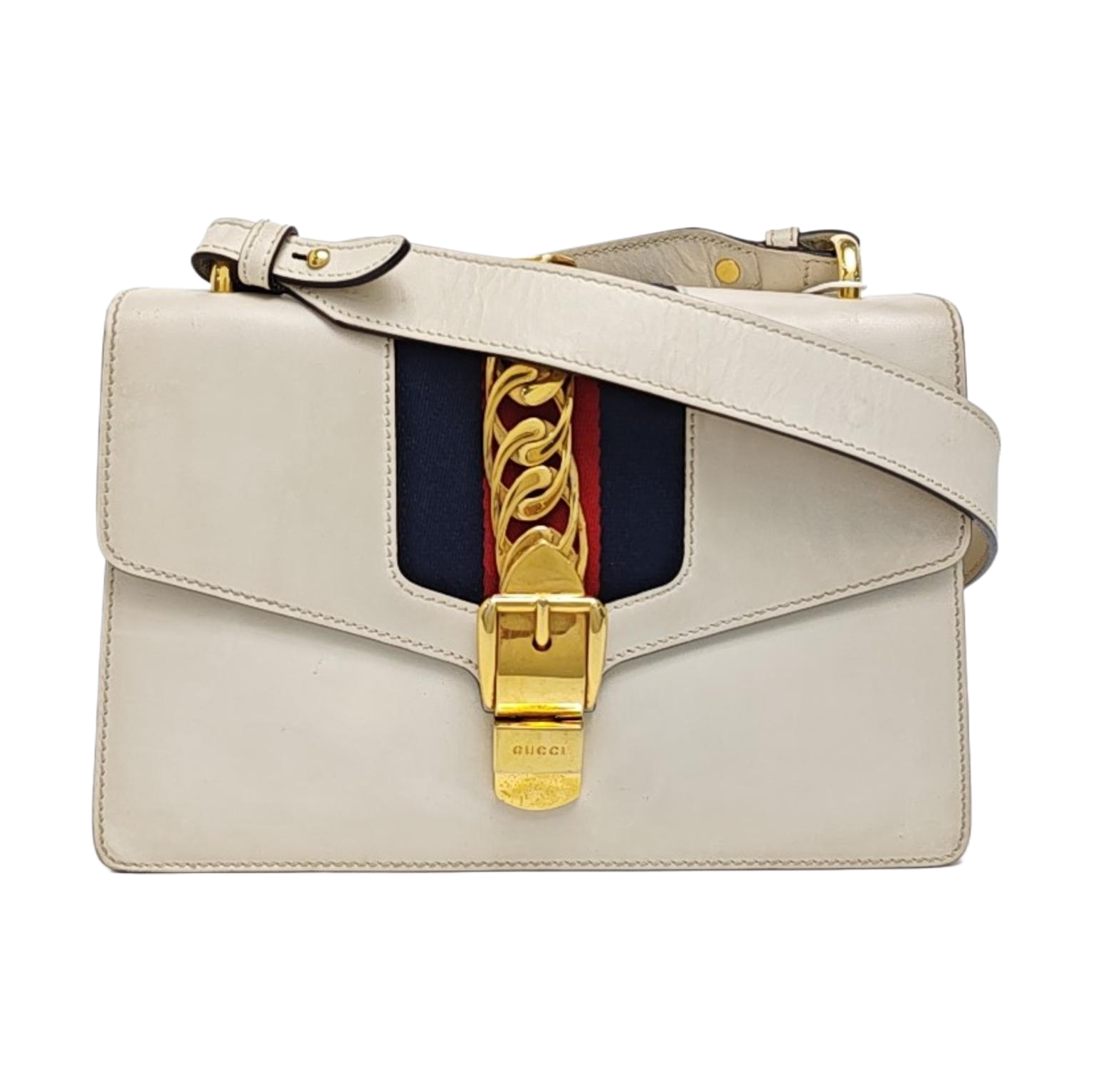 Sylvie Small Calfskin White