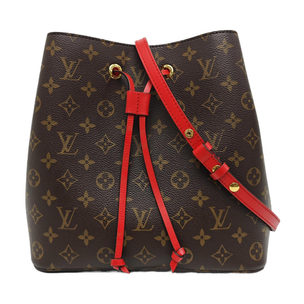 NÉONOÉ MM Monogram Coated Canvas Brown