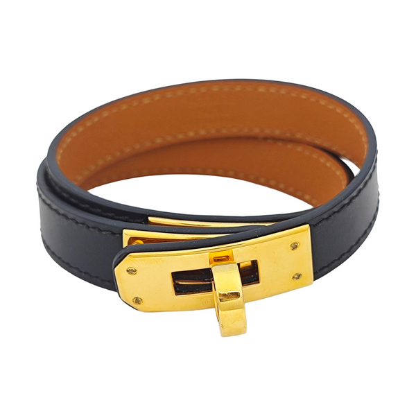Kelly Leather Black Bracelet