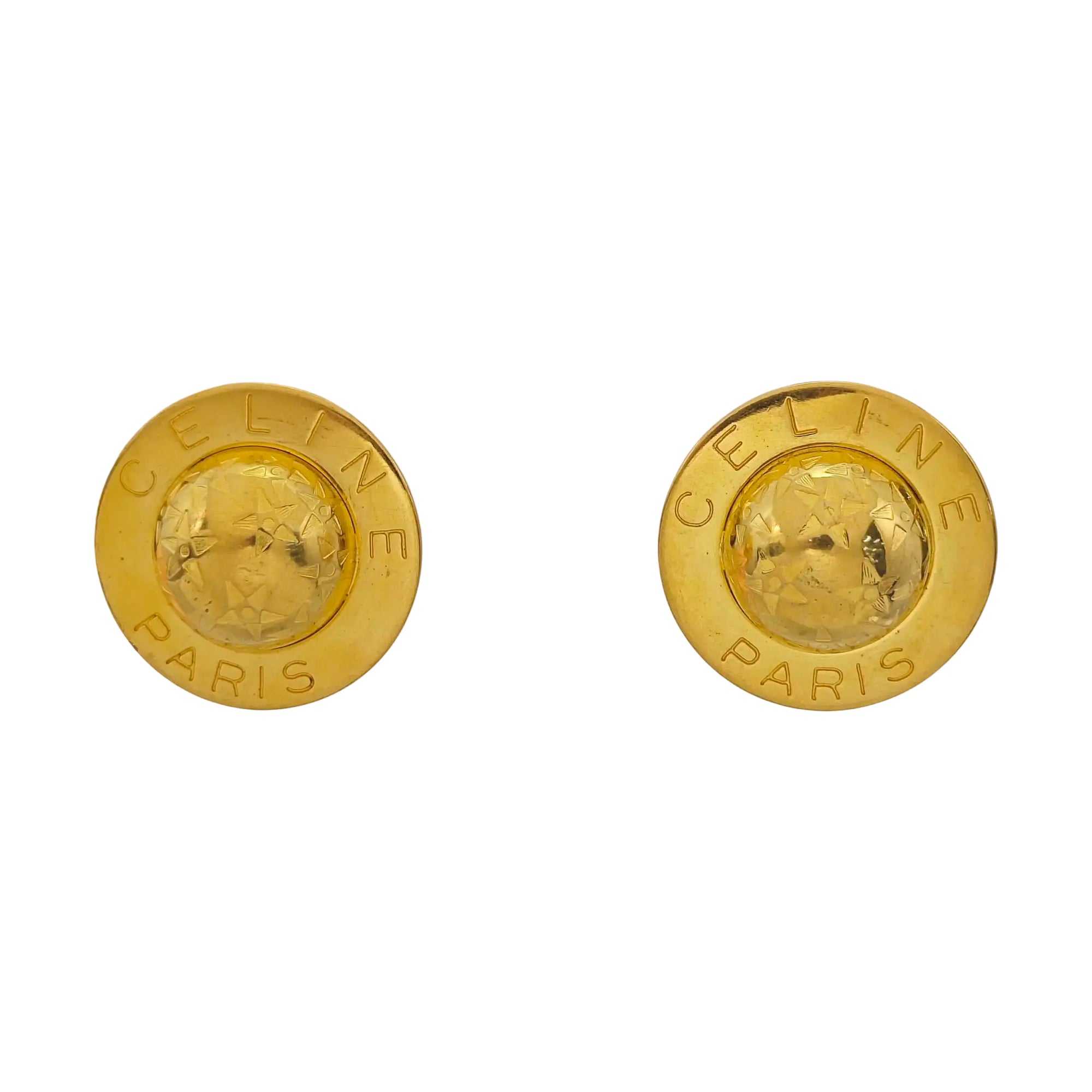 Metal Gold Clip On Earrings