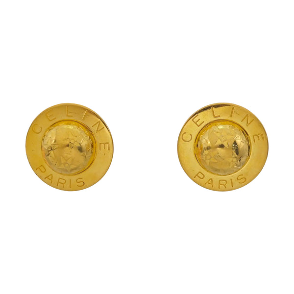 Metal Gold Clip On Earrings