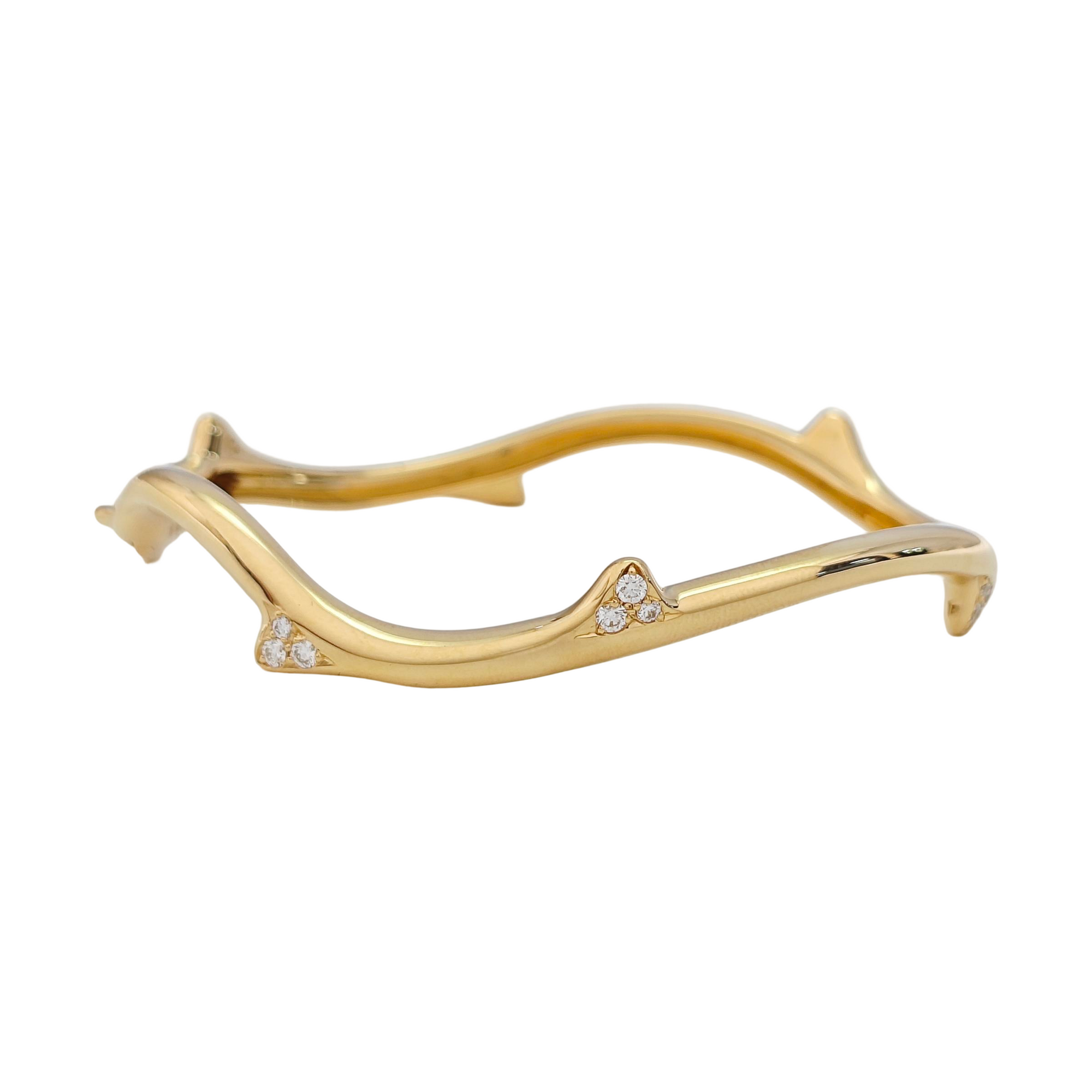 Bois De Rose 18k Gold Bangle