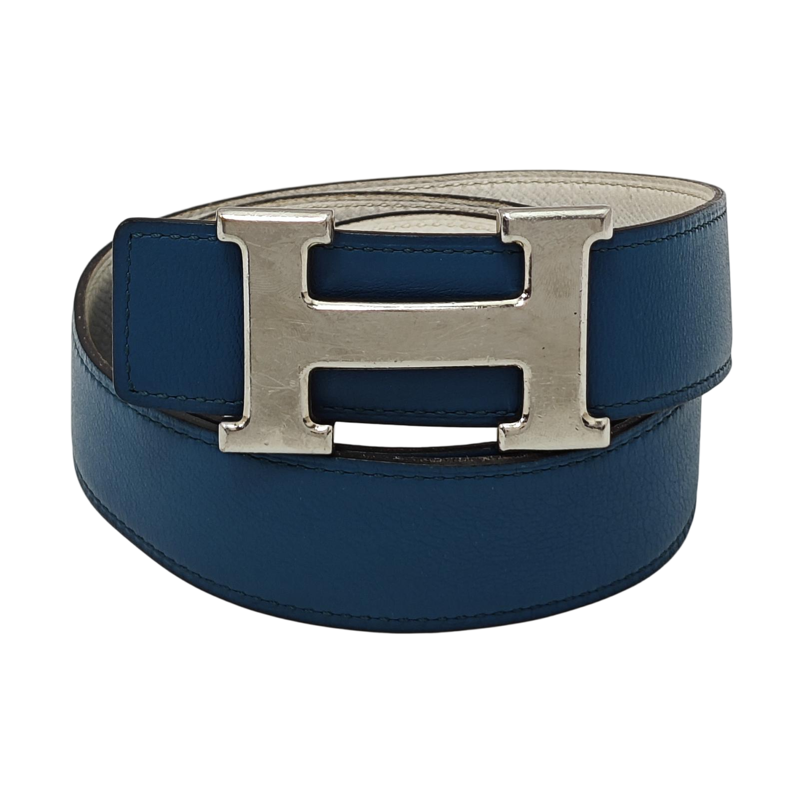 Leather Belt Blue