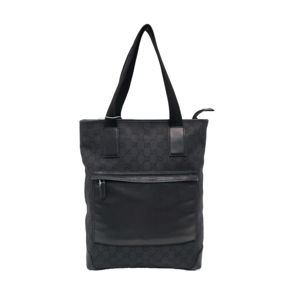 Monogram Canvas Tote Bag Black