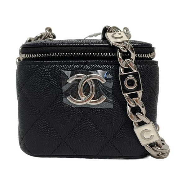 Quilted Grained Calfskin Black