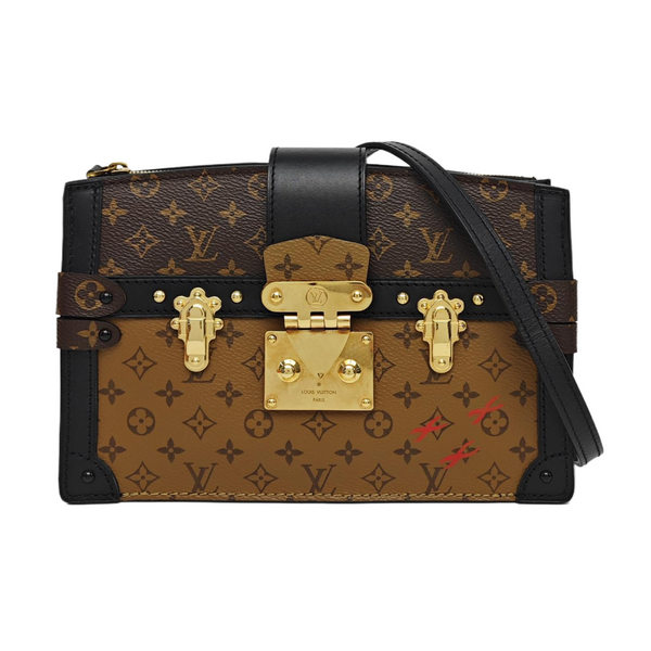 TRUNK Monogram Coated Canvas Brown