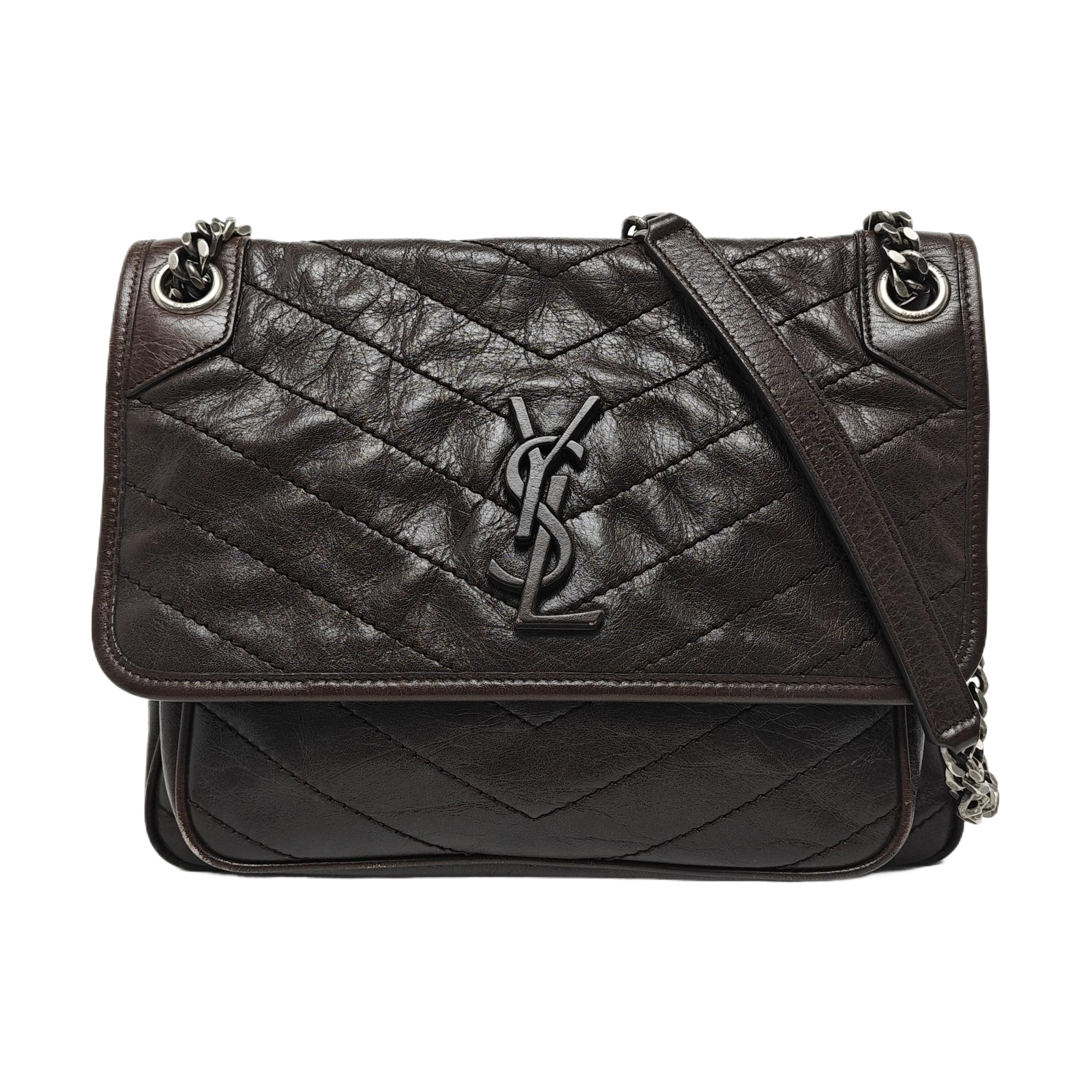 NIKI Medium Quilted Calfskin Brown