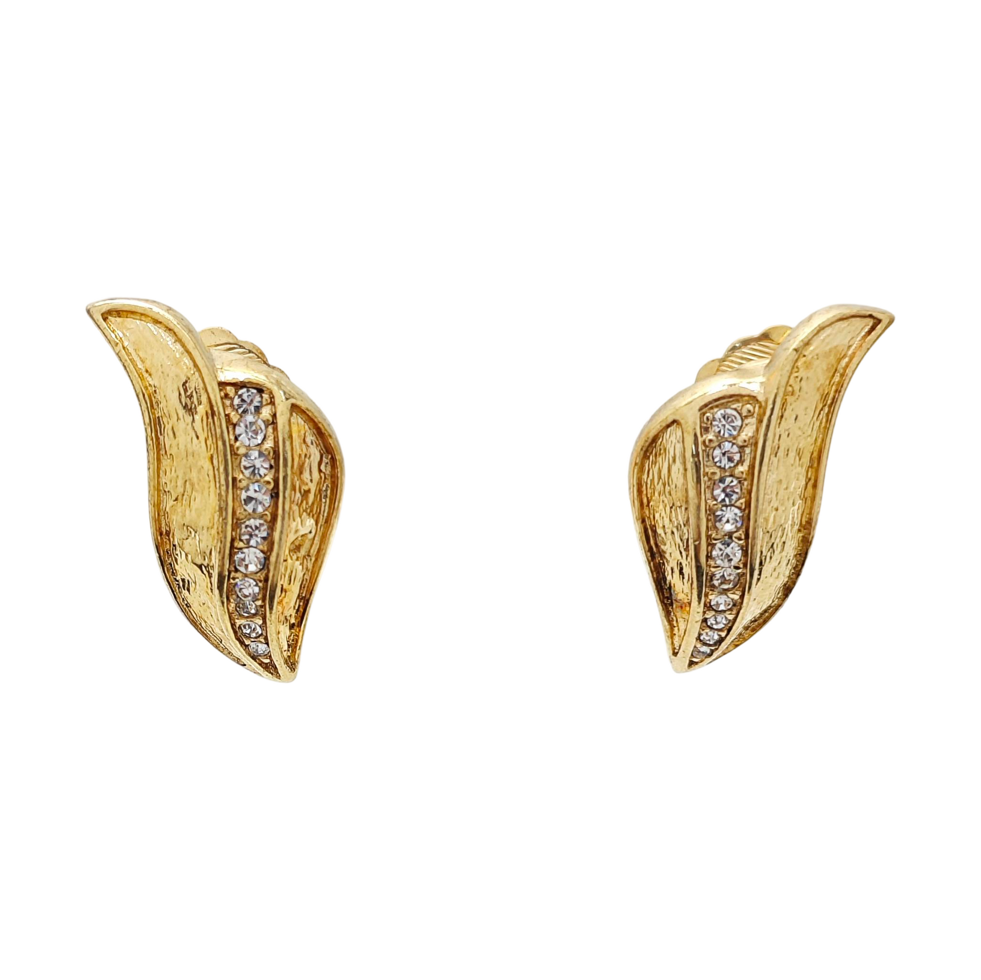 Metal Gold Clip On Earrings