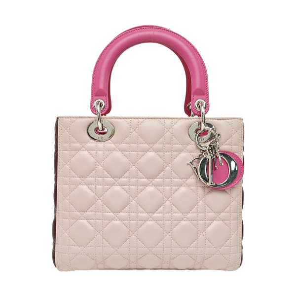 Lady Dior Medium Cannage Lambskin Pink