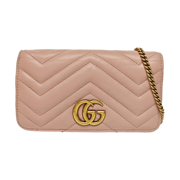 GG Marmont Super Mini Quilted Calfskin Pink