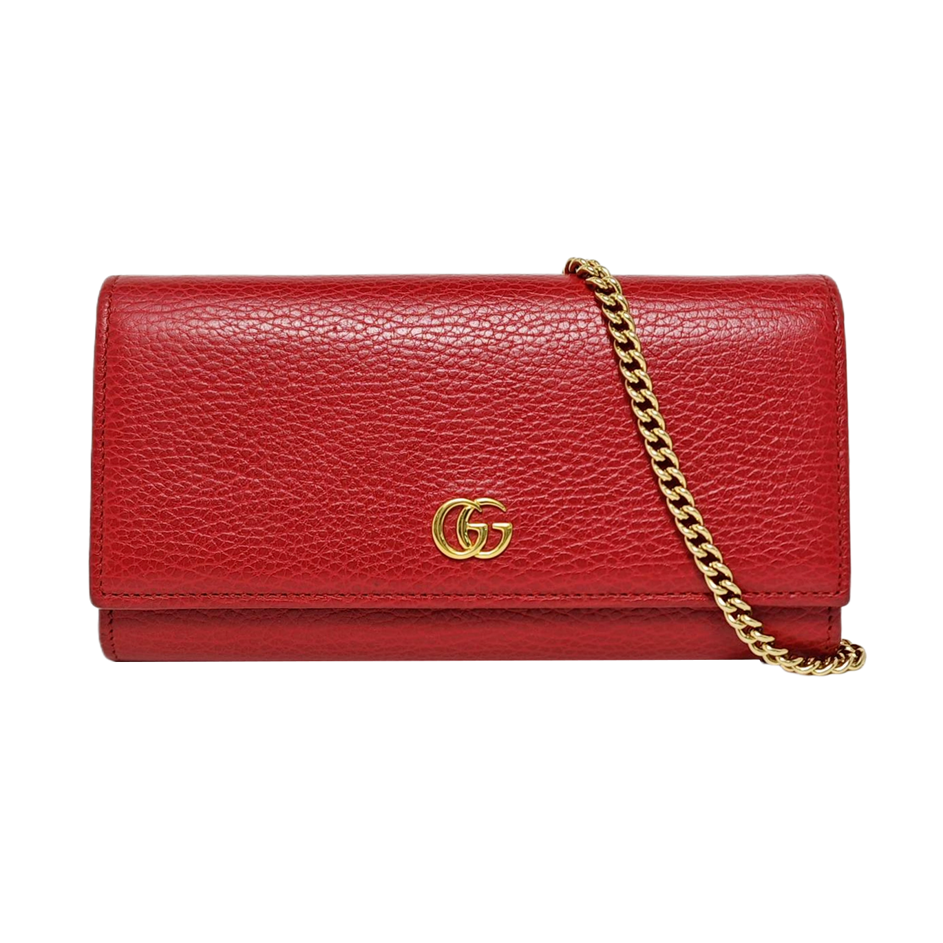 GG Marmont Super Mini Calfskin Red