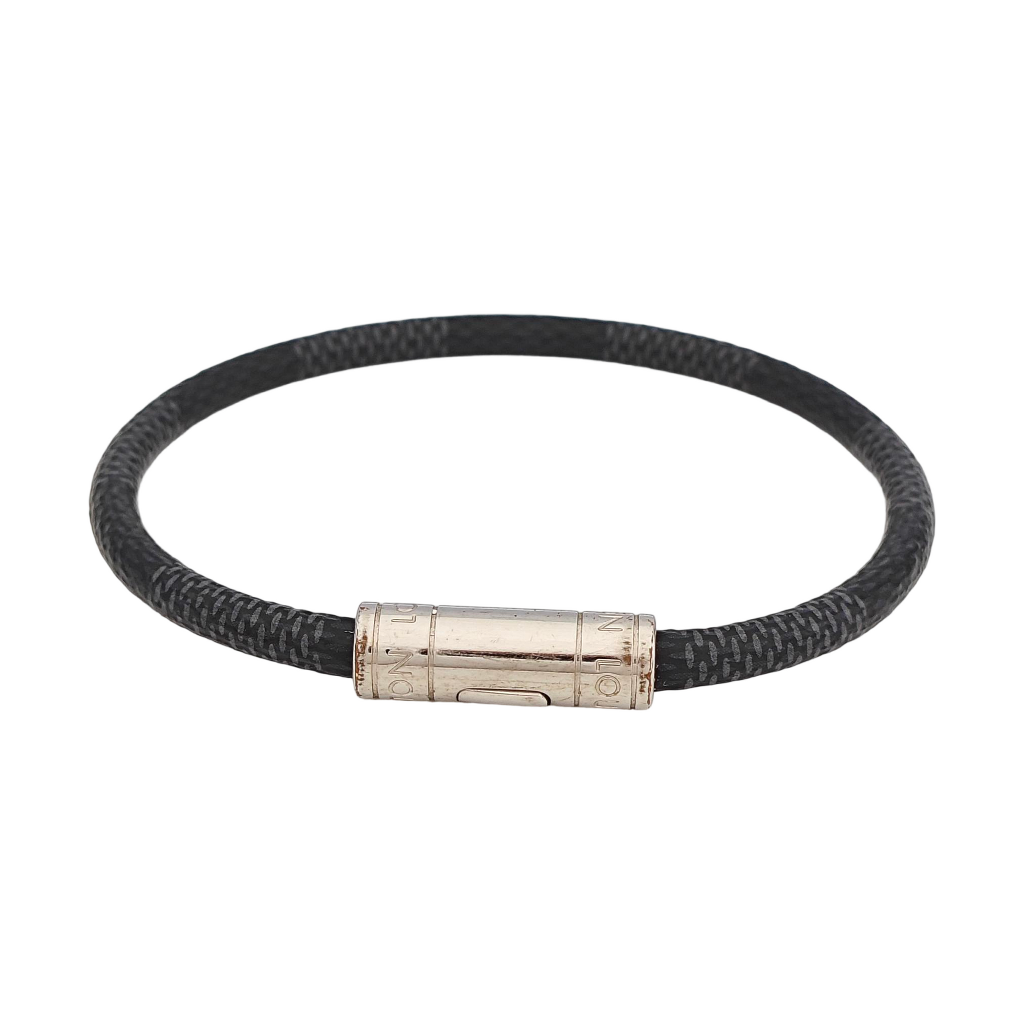 Coated Canvas Black Bangle