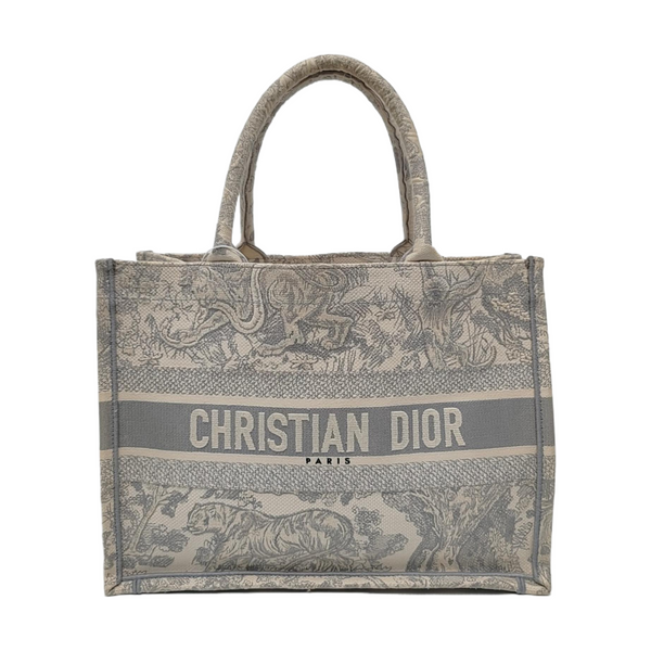 Book Tote Medium Canvas Gray
