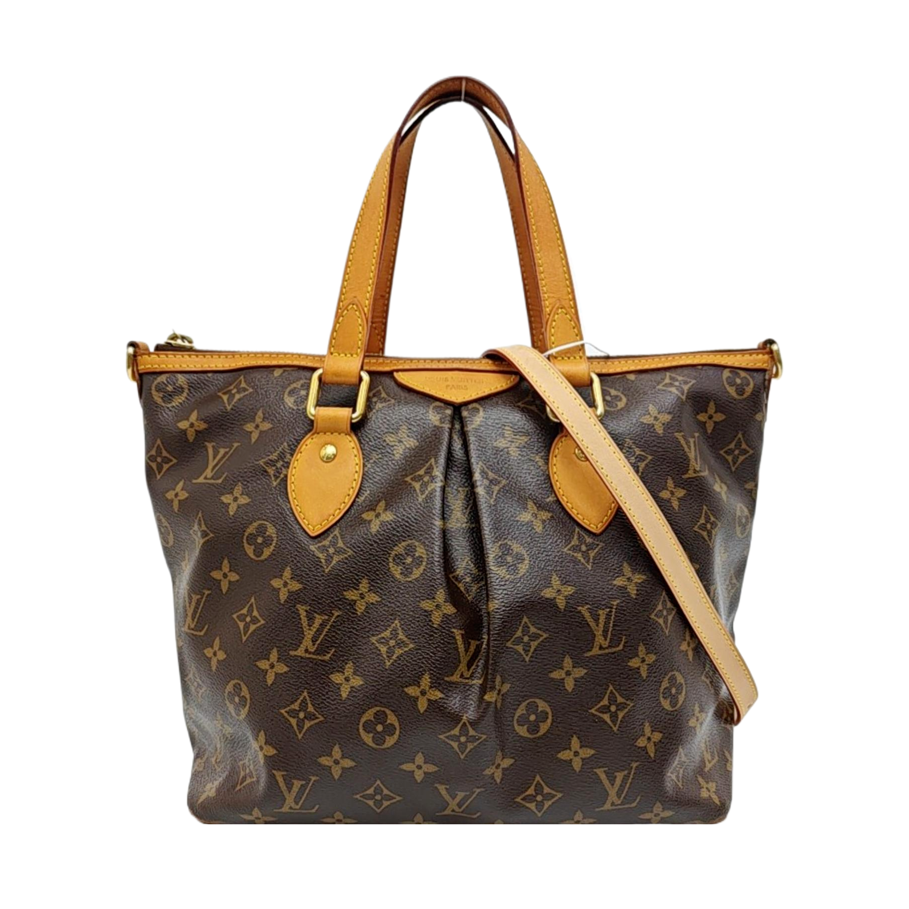 PALERMO PM Monogram Coated Canvas Brown