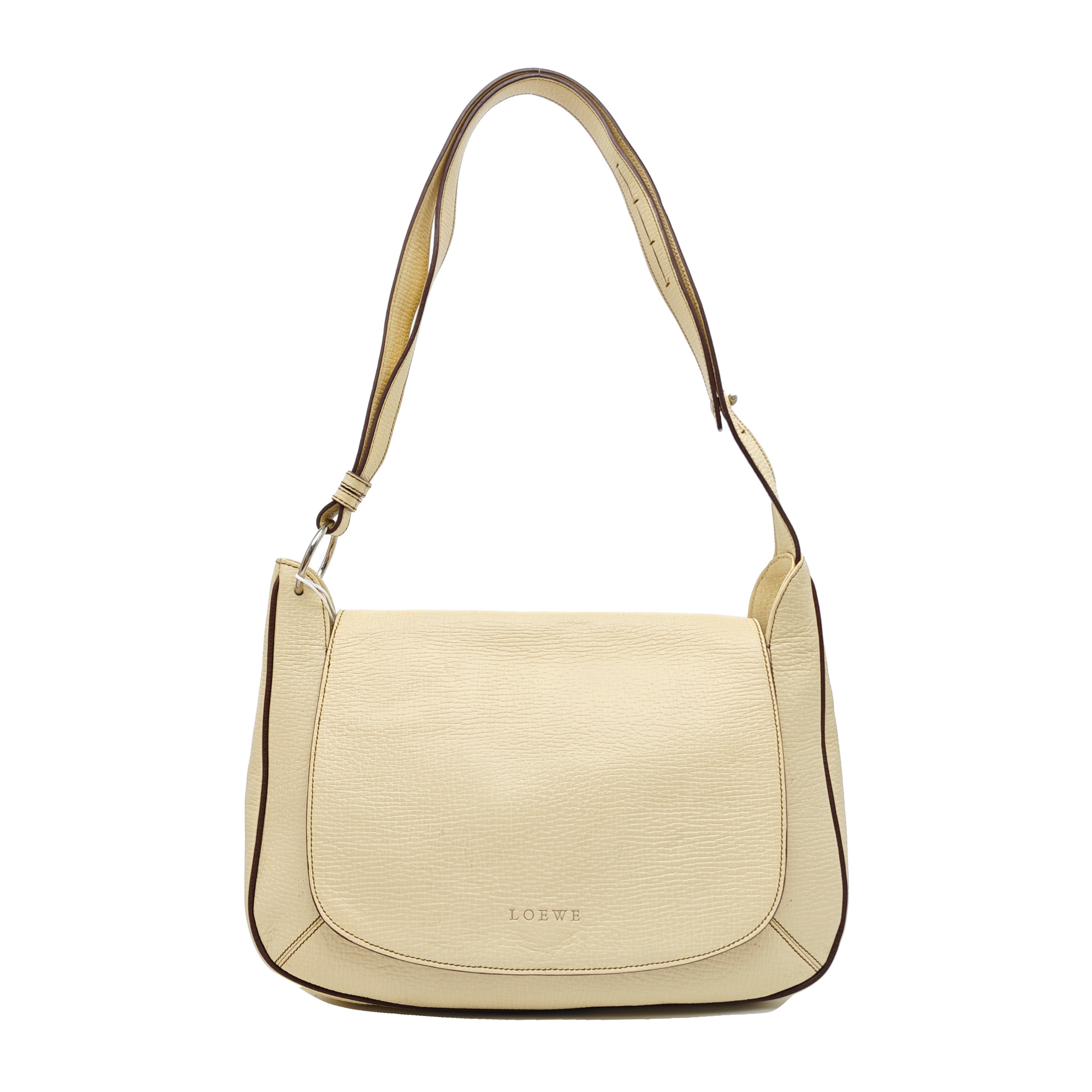 Calfskin Shoulder Bag Beige