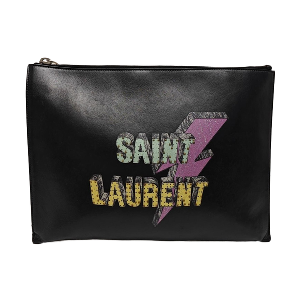 Calfskin Clutch Black