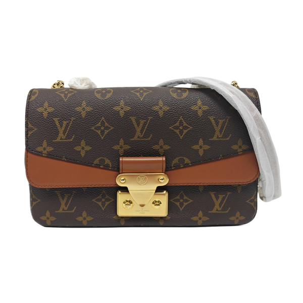 MARCEAU Monogram Coated Canvas Brown