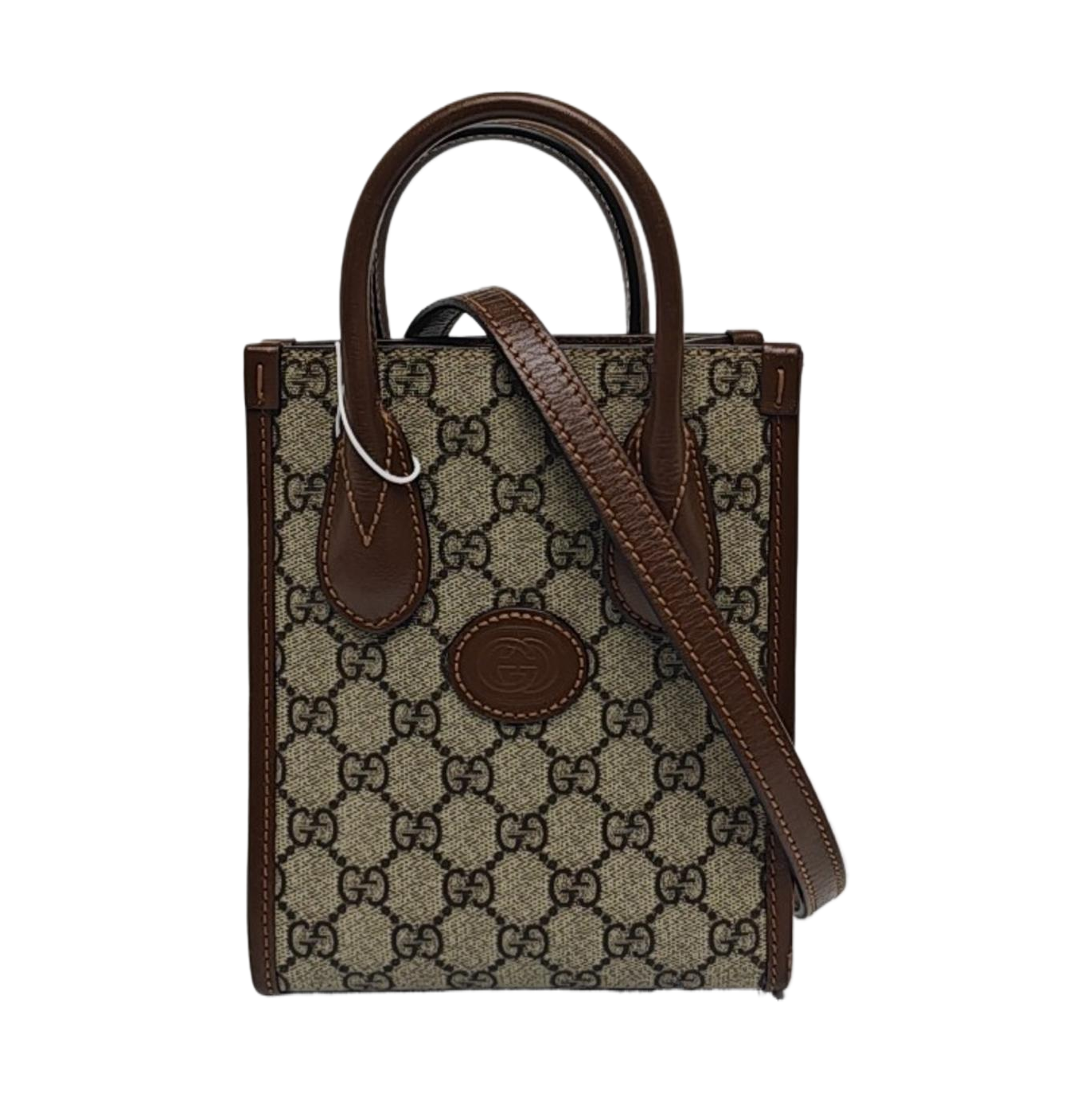 Retro Mini Monogram Coated Canvas Beige