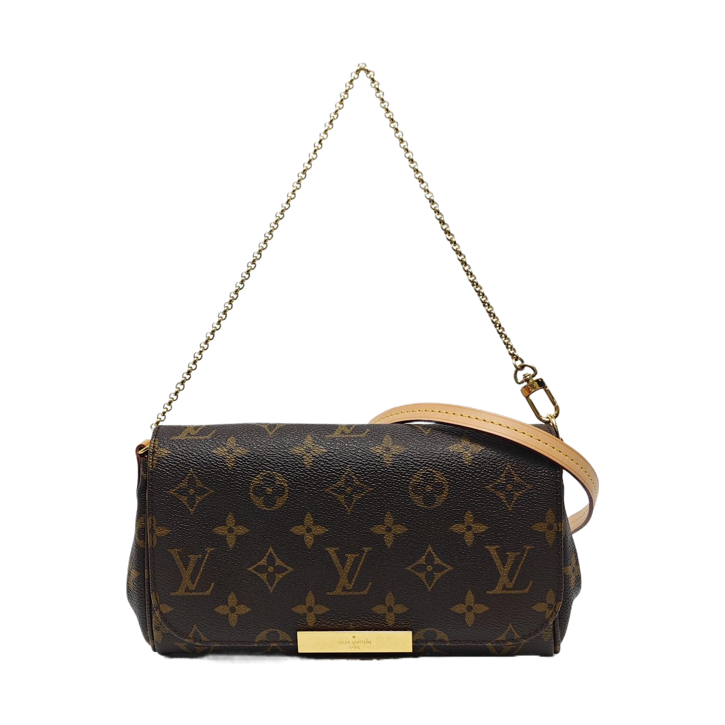 FAVORITE PM Monogram Coated Canvas Brown