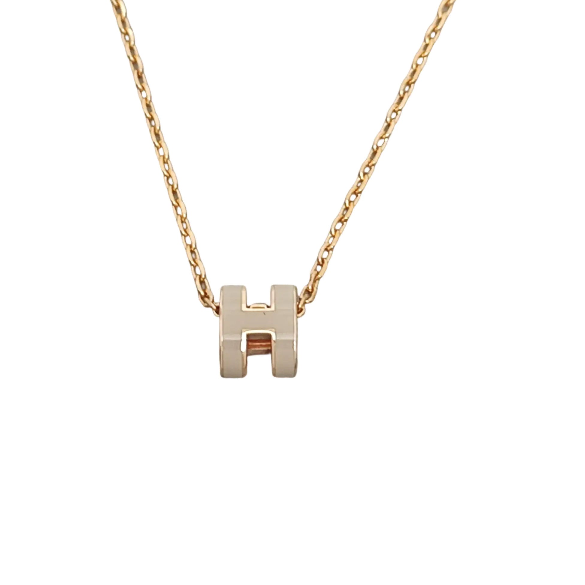 Pop H Metal Gold Necklace