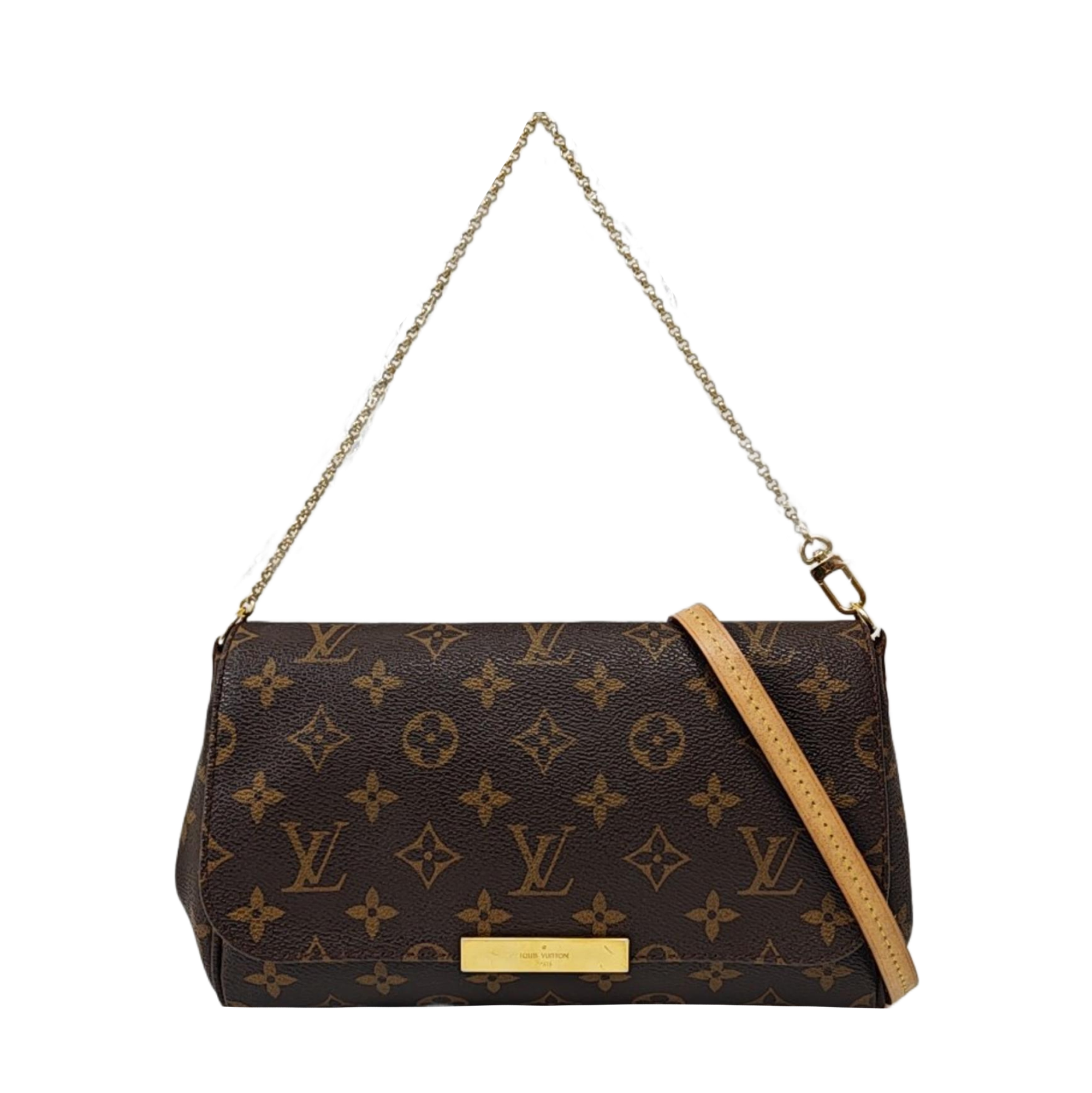 FAVORITE MM Monogram Coated Canvas Brown