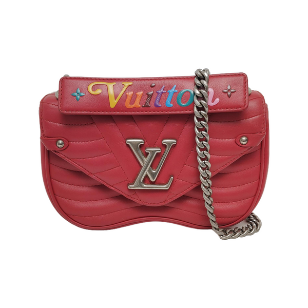 NEW WAVE PM Quilted Calfskin Red