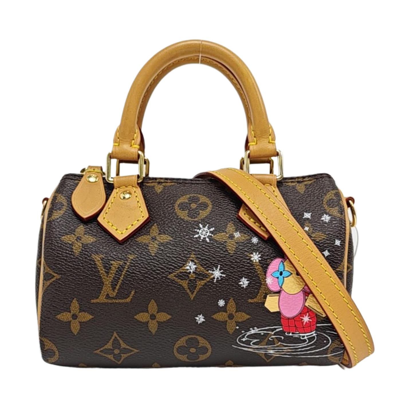 SPEEDY Nano Monogram lona revestida marrón