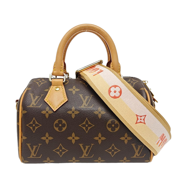 SPEEDY 20 Monogram Coated Canvas Brown