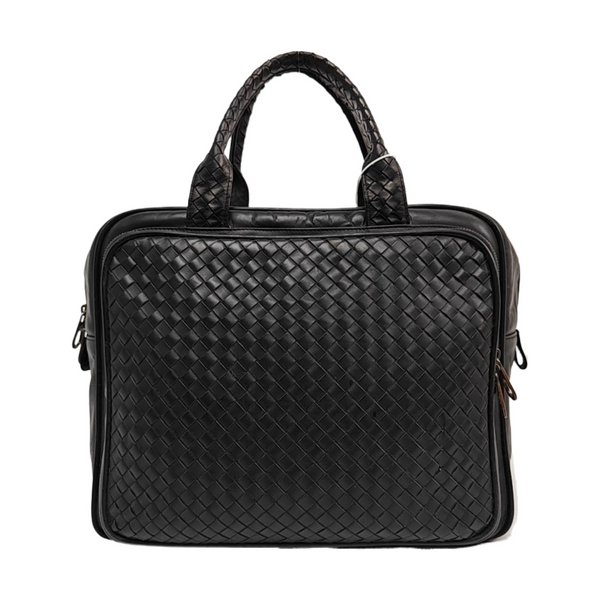 Calfskin Top Handle Bag Black