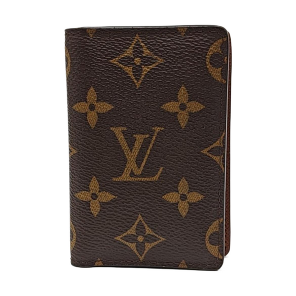 JAMES Monogram Coated Canvas Brown Card Holder
