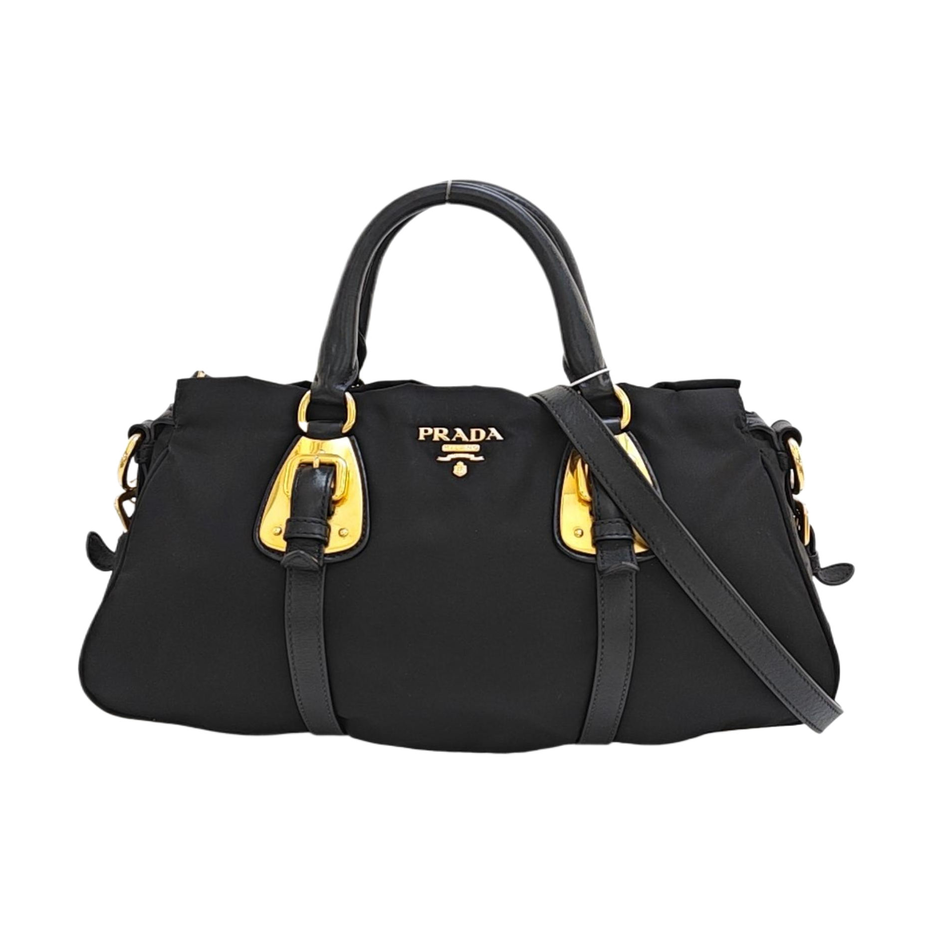 Nylon Shoulder Bag Black