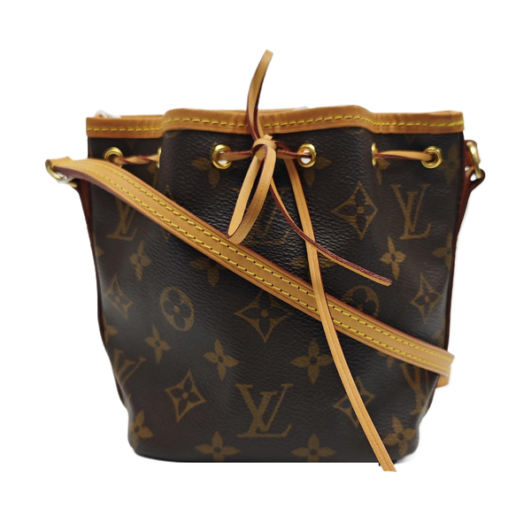 NÉONOÉ Nano Monogram Coated Canvas Brown