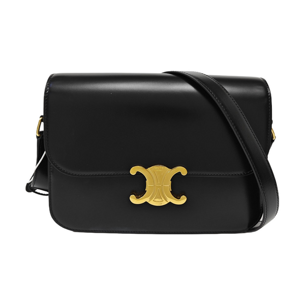 TRIOMPHE Medium Calfskin Black
