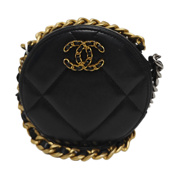 Authenticated pre-owned  CHANEL 19 Quilted Lambskin Black - Shoulder Bag at Looply