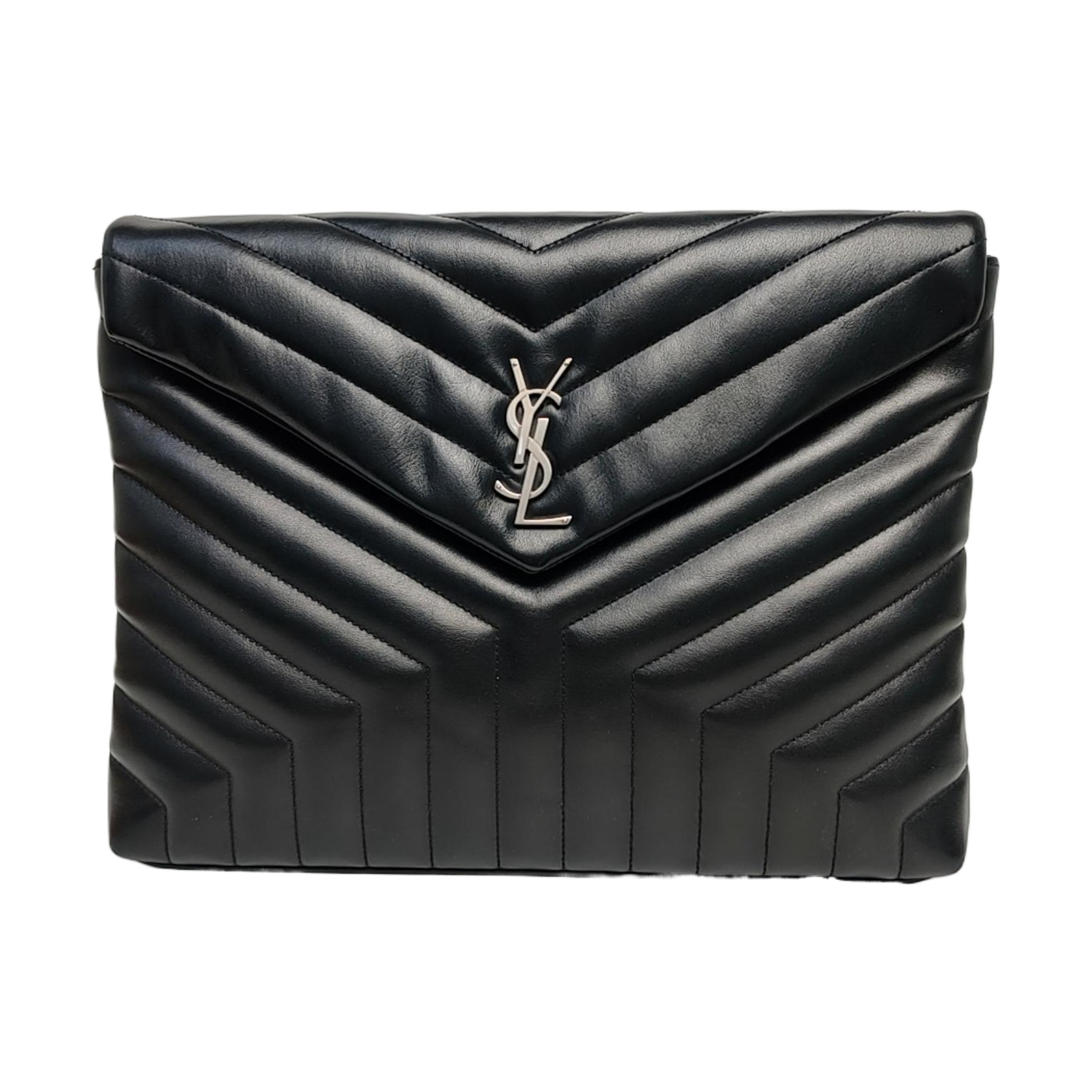Chevron Calfskin Black