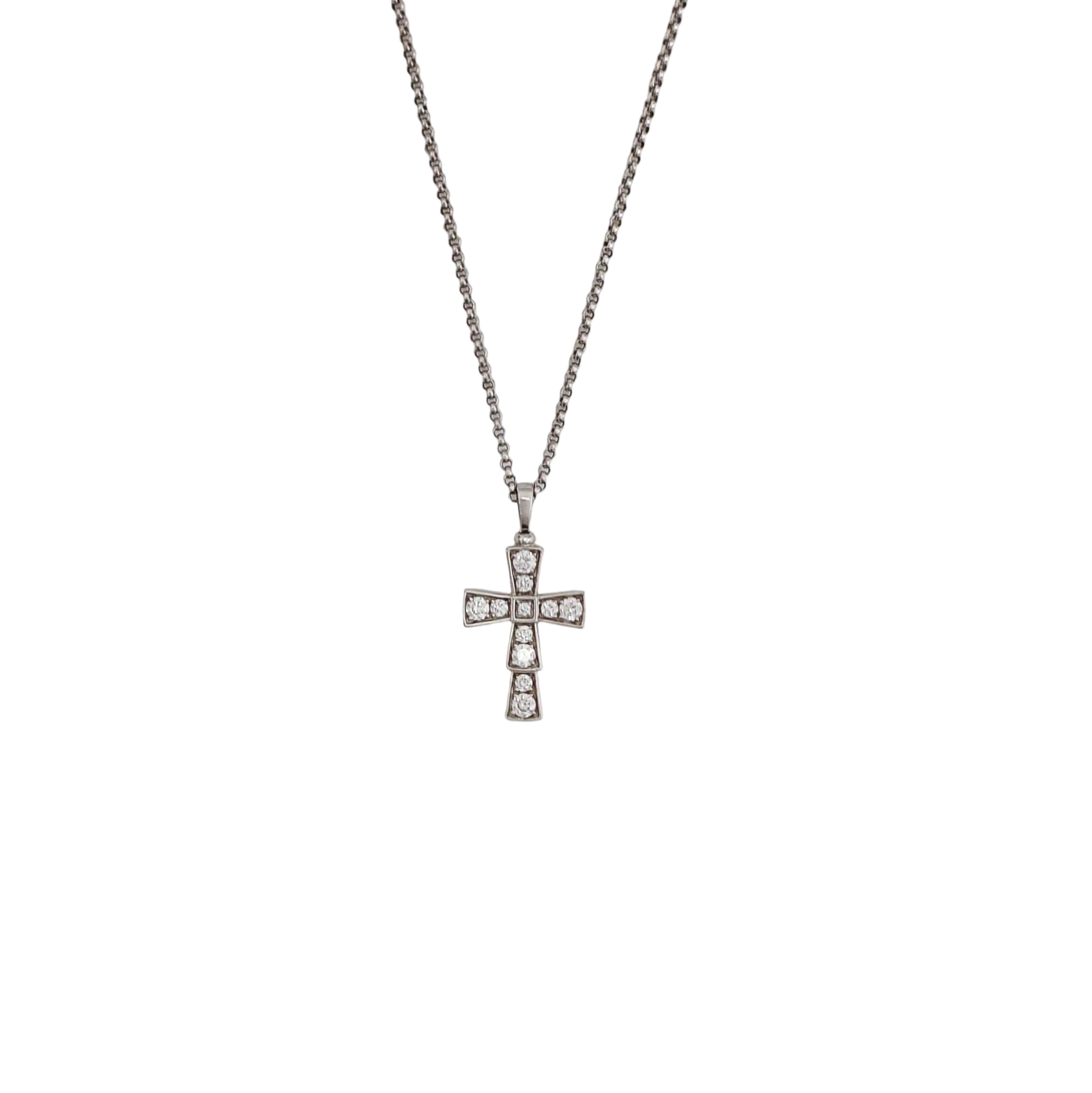 CROCE 18k White Gold Silver Necklace