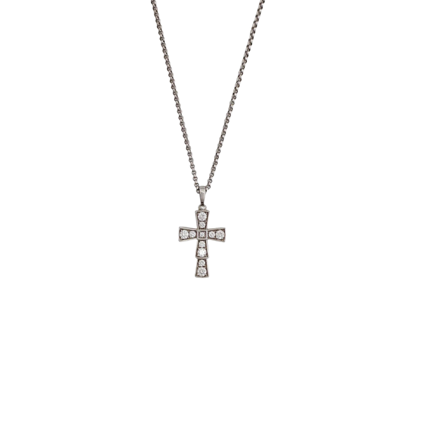 CROCE 18k White Gold Silver Necklace