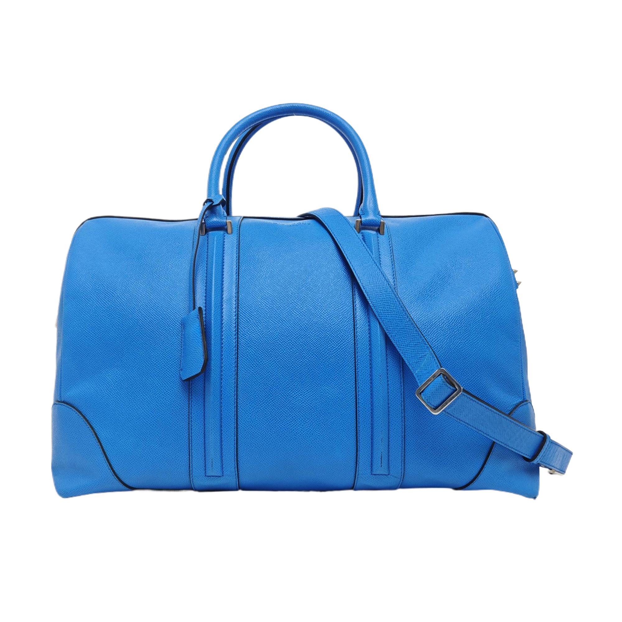 Calfskin Shoulder Bag Blue
