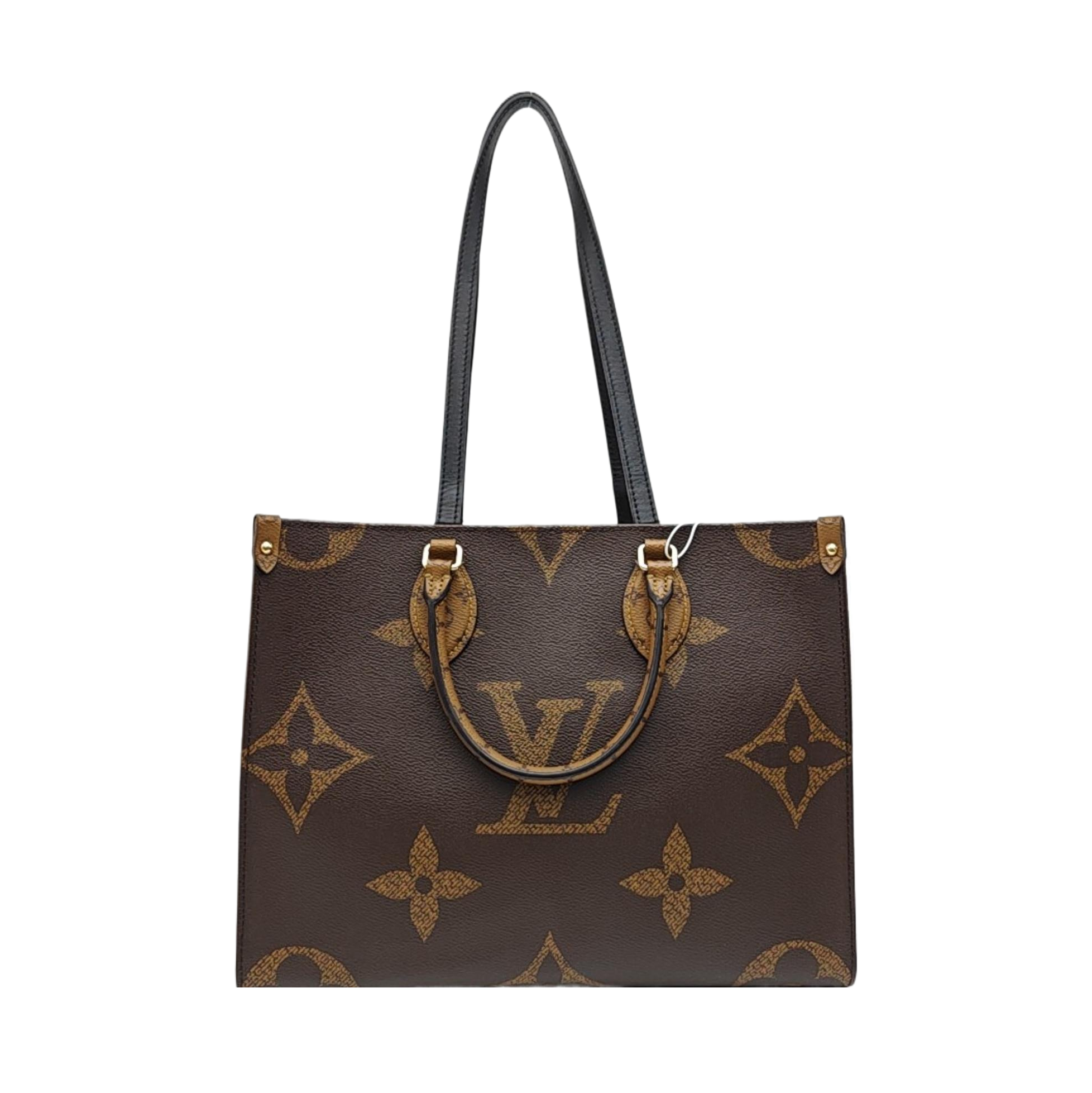 ONTHEGO MM Monogram Coated Canvas Brown