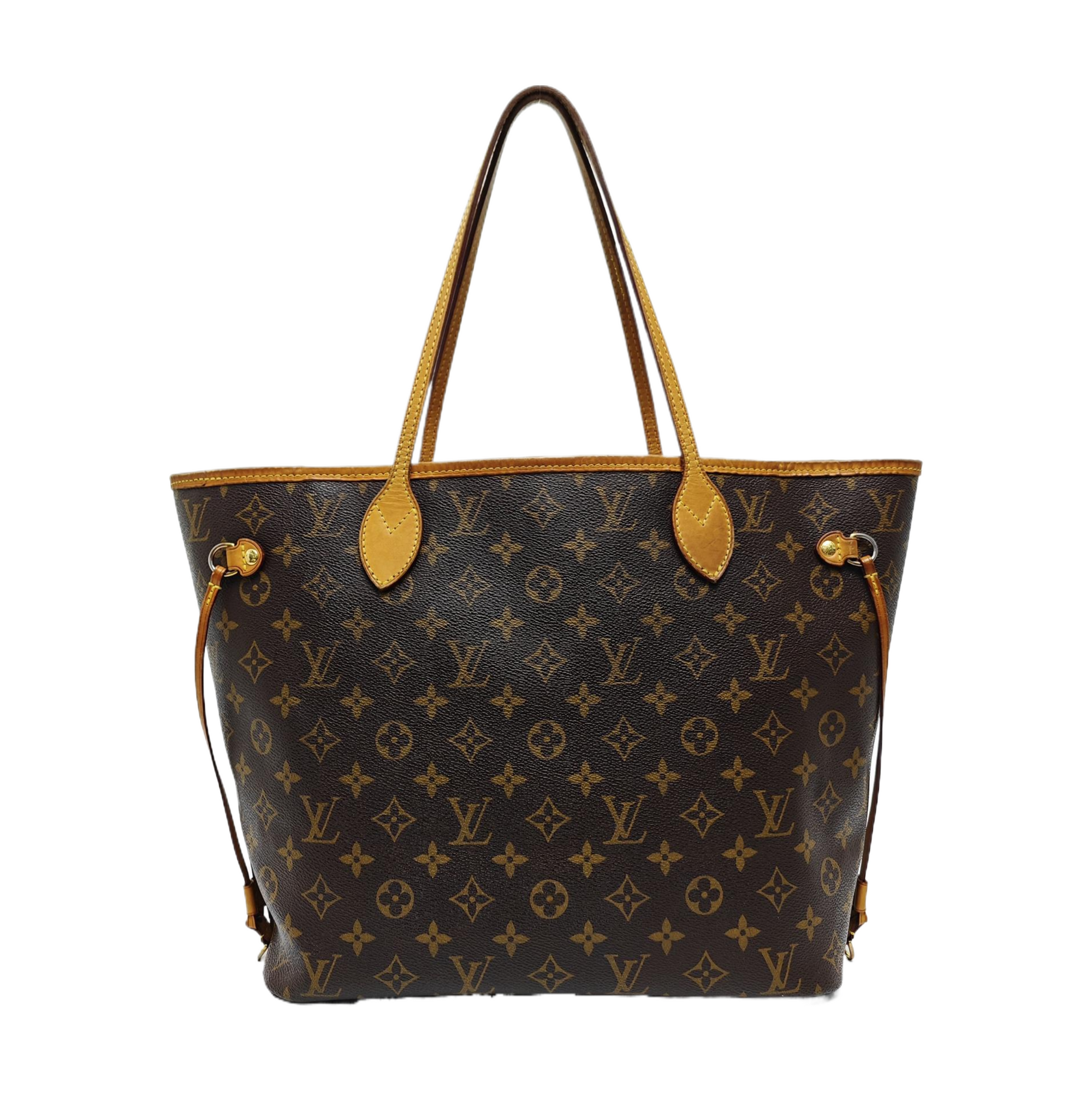 NEVERFULL MM Monogram Coated Canvas Brown