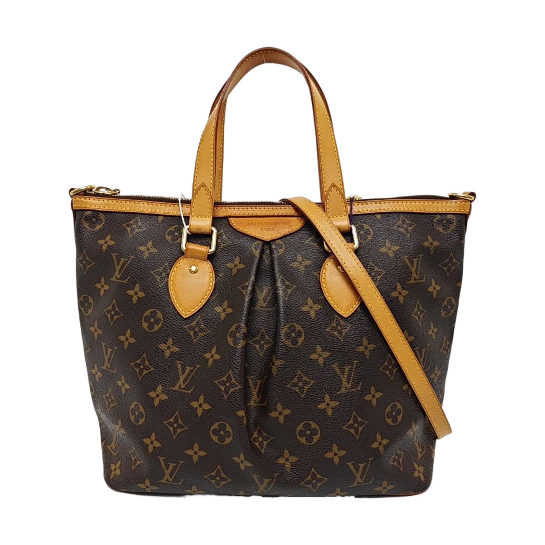 PALERMO PM Monogram Coated Canvas Brown