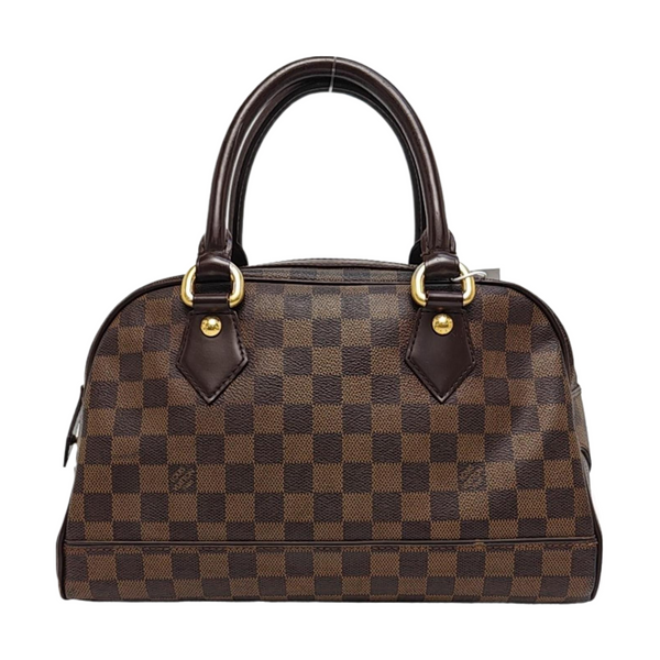 DUOMO Damier Ebene Coated Canvas Brown