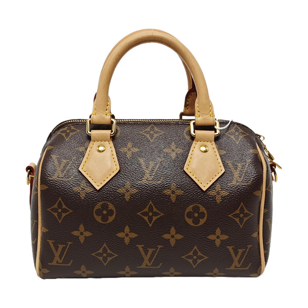 SPEEDY 20 Monogram Coated Canvas Brown