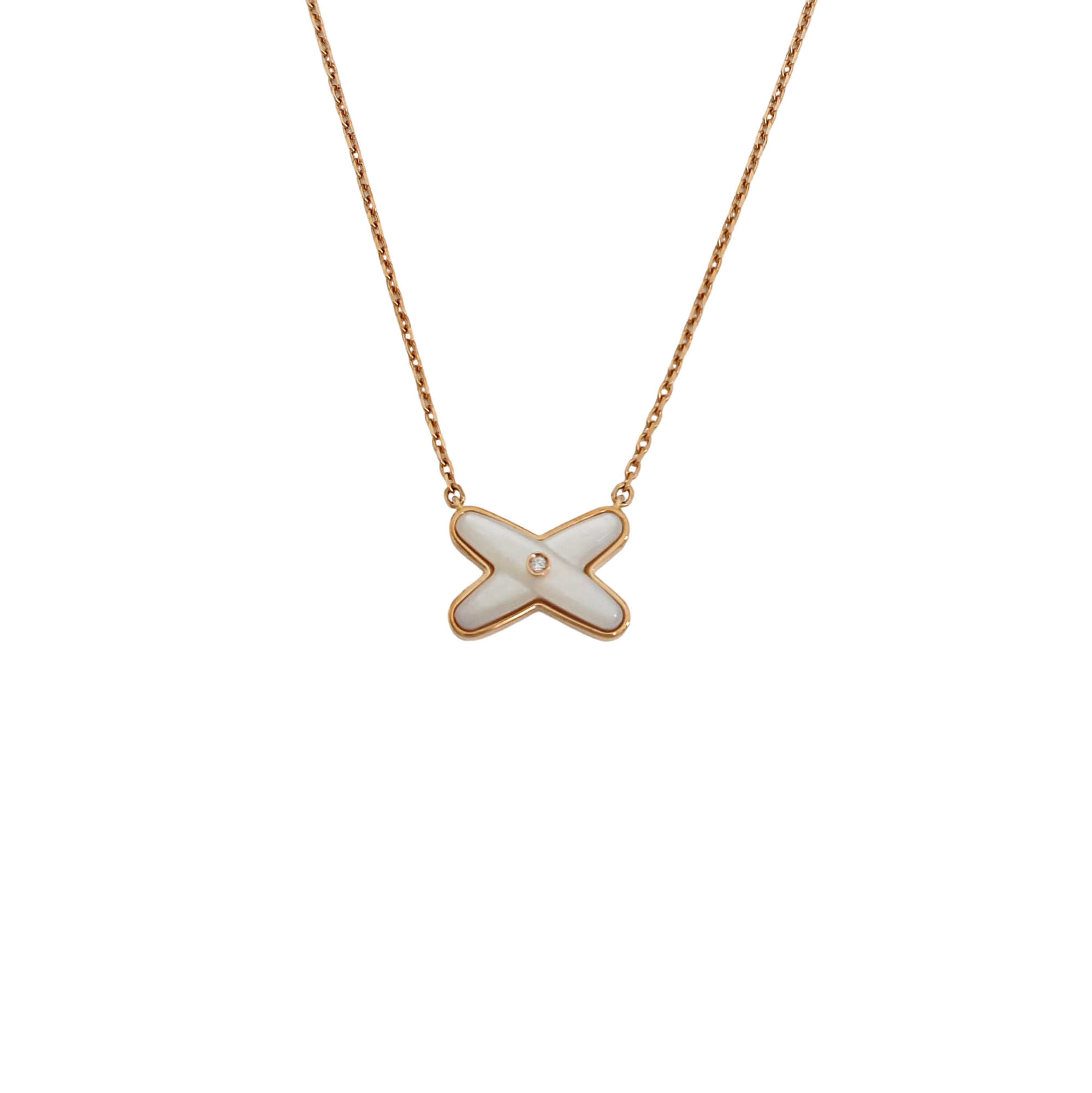 Jeux De Liens 18k Rose Gold Necklace