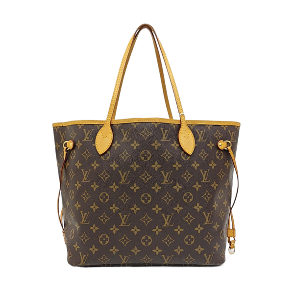 NEVERFULL MM Monogram Coated Canvas Brown