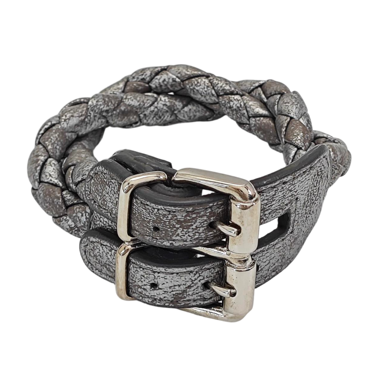 Leather Gray Bangle