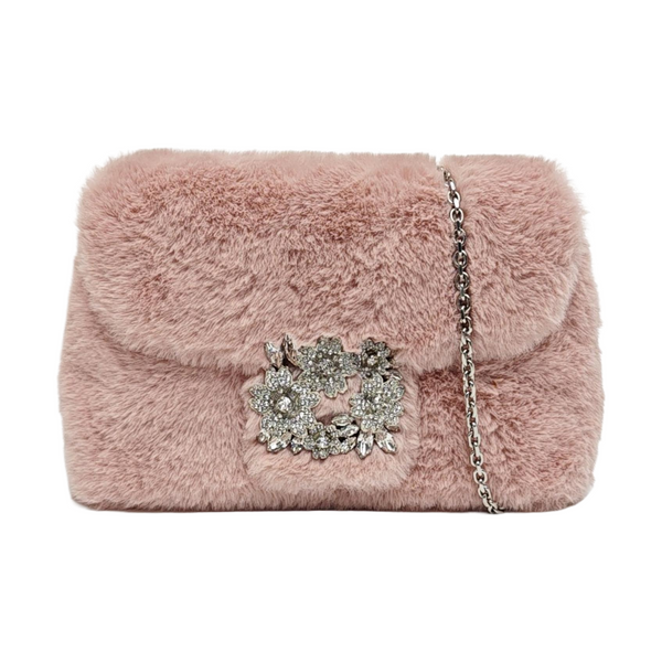 Fabric Shoulder Bag Mini Pink
