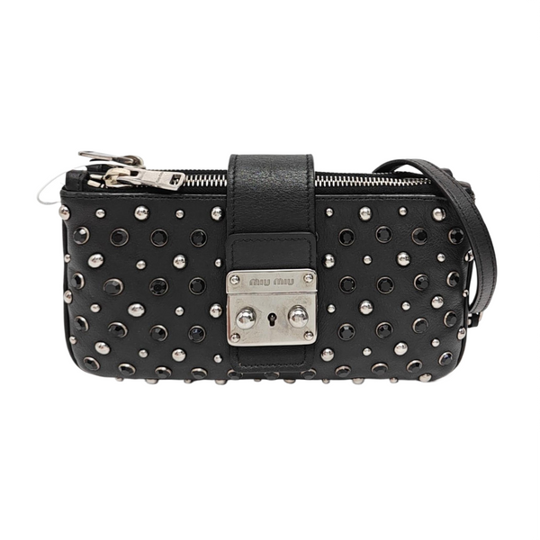 Calfskin Crossbody Bag Black